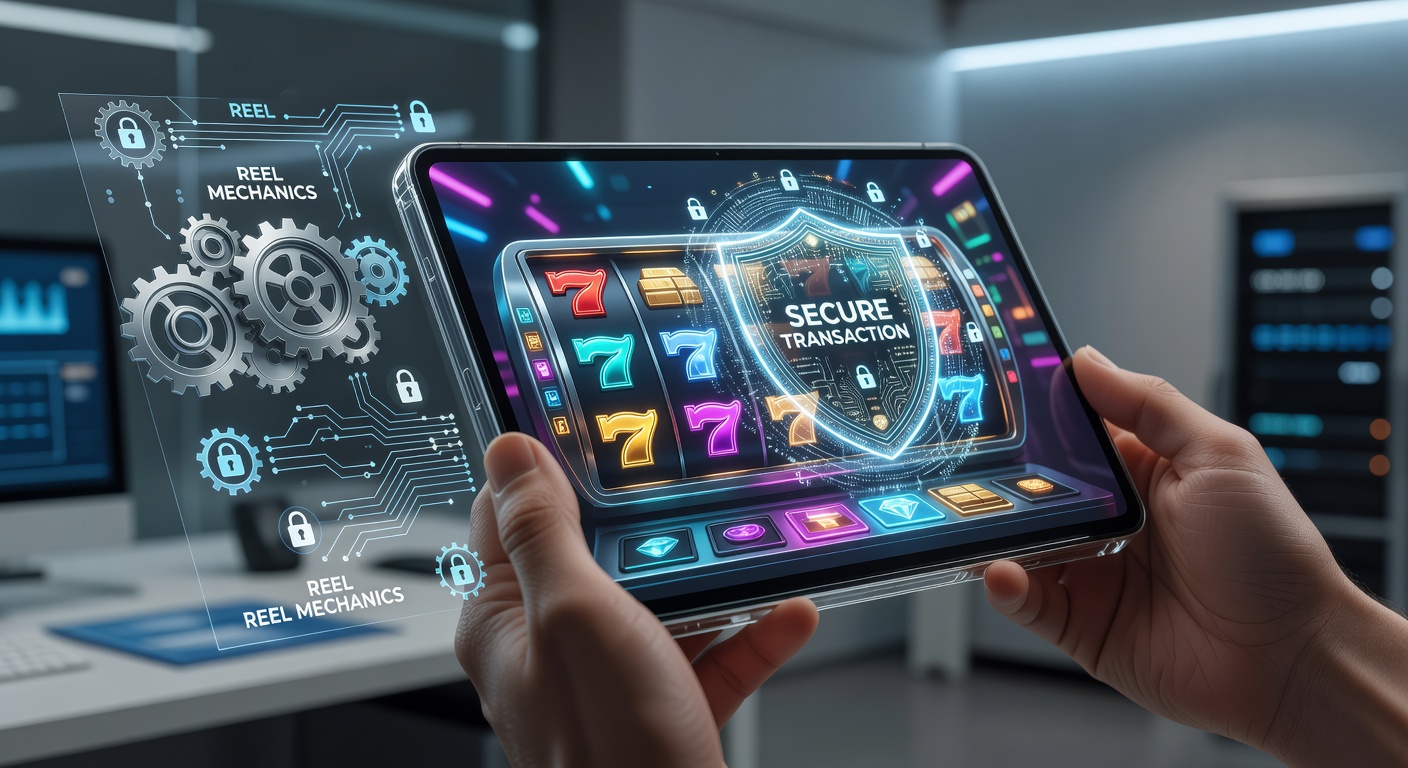 Darstellung der Integration von sicheren Zahlungssystemen mit Walzenmechaniken in mobilen Casino-Apps